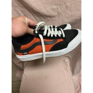 VANS Berle Pro, Mens Size 7, Black / Orange / White